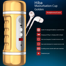 (compte d'or)vrai sexe vaginal bouche 3D double tête automatique succion vocale masturbation masculine