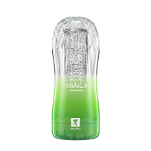 (Vert) GALAKU Masturbateur masculin Chatte souple Jouets sexuels Vagin transparent Exercice d'endurance