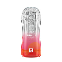 (rouge) Réutilisable Ventouse Sexuelle Chatte Souple Transparent Vagin Sexy Poche Masturbateur Masculin