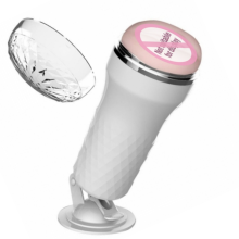 (BLANC) Entraîneur de pénis Masturbateur masculin Ventouse Masturbation masculine Tasse Simulation Texture