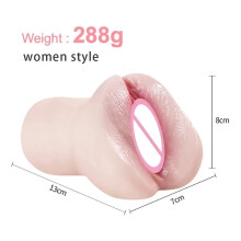 (288g) Masturbateur masculin, tasse, sexe oral, véritable poche vaginale, chat, sexe oral, adulte, texture