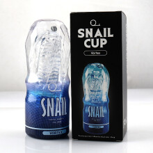 (Bleu) Masturbateur masculin transparent, vagin transparent, chatte de poche souple, exercice d'endurance