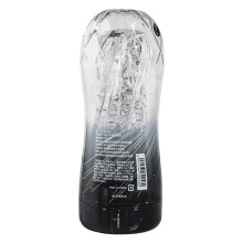 (noir) Réutilisable Ventouse Sexuelle Chatte Souple Transparent Vagin Sexy Poche Masturbateur Masculin