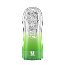 (vert) Réutilisable Ventouse Sexuelle Chatte Souple Transparent Vagin Sexy Poche Masturbateur Masculin