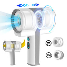 (blanc)Ventouse à jet électrique pour homme rechargeable, télescopique, rotative et vibrante, simulation