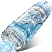 (Bleu sans boîte) Masturbateur masculin automatique 6 en 1, pompe à pénis IPX7, machine sexuelle avec
