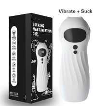 (Vibromasseur à succion) Vibromasseur à ventouse pour homme Masturbation masculine Sucer Choc Écran