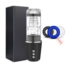Masturbateur automatique pour homme (noir), jouet sexuel rotatif, machine à sucer, produits pour adultes,