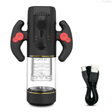 (FJB88-BK) Masturbateur automatique pour homme, 9 modes de succion, de poussée et de rotation, vibrateur