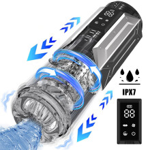 (G2 Pro Gris Sans Boîte) Masturbateur Télescopique Rotation Coupe Vagin Masturbation Fellation Adultes