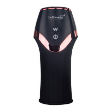 (Vibration Noir) Vibromasseur Pénis Homme Avion Coupe Gland Entraînement Masturbateur Retardateur Entraîneur