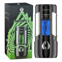 (Noir) Masturbateur masculin entièrement automatique Bluetooth pour vagin oral, fellation, chatte, masturbateur,