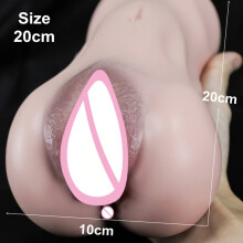(Vagin réel Anal B) Masturbateur masculin 2 en 1 Pocket Pussy Erotic Sex Toys Vagin anal artificiel