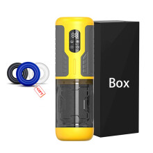 (HC-FJB02-Box) Masturbateur télescopique automatique 5 en 1 pour homme, IPX6, vibration, fellation,
