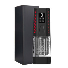 (HC-FJB08-Box) Masturbateur masculin rotatif télescopique automatique, léchant la tasse, masturbation