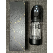 (Noir) Masturbateur automatique à succion pour homme, fellation, masturbation, vrai vagin, poche, chatte,