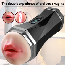 (noir) Masturbateur automatique pour homme, suceur, fellation, équipement de masturbation, machine,