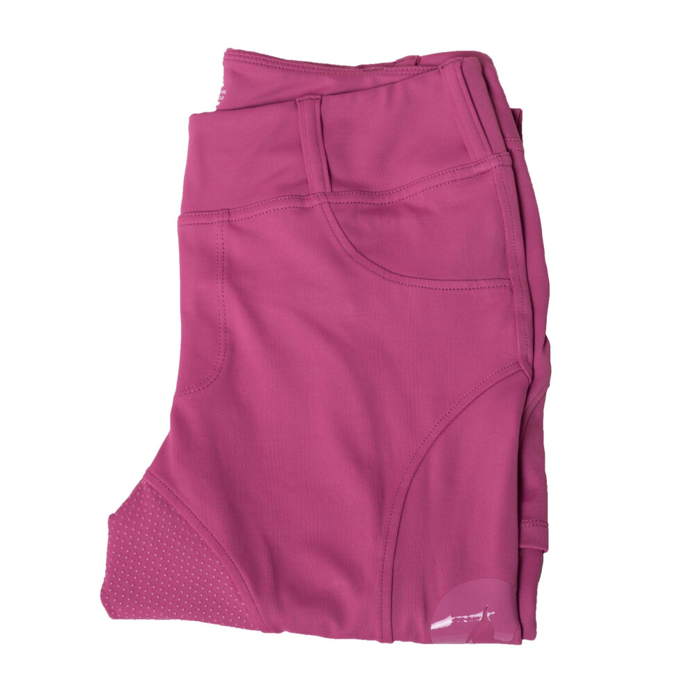 Coco Equestrian Pink Ladies Womens Kids Horse Riding Tights Jodhpurs Breeches Leggings - L