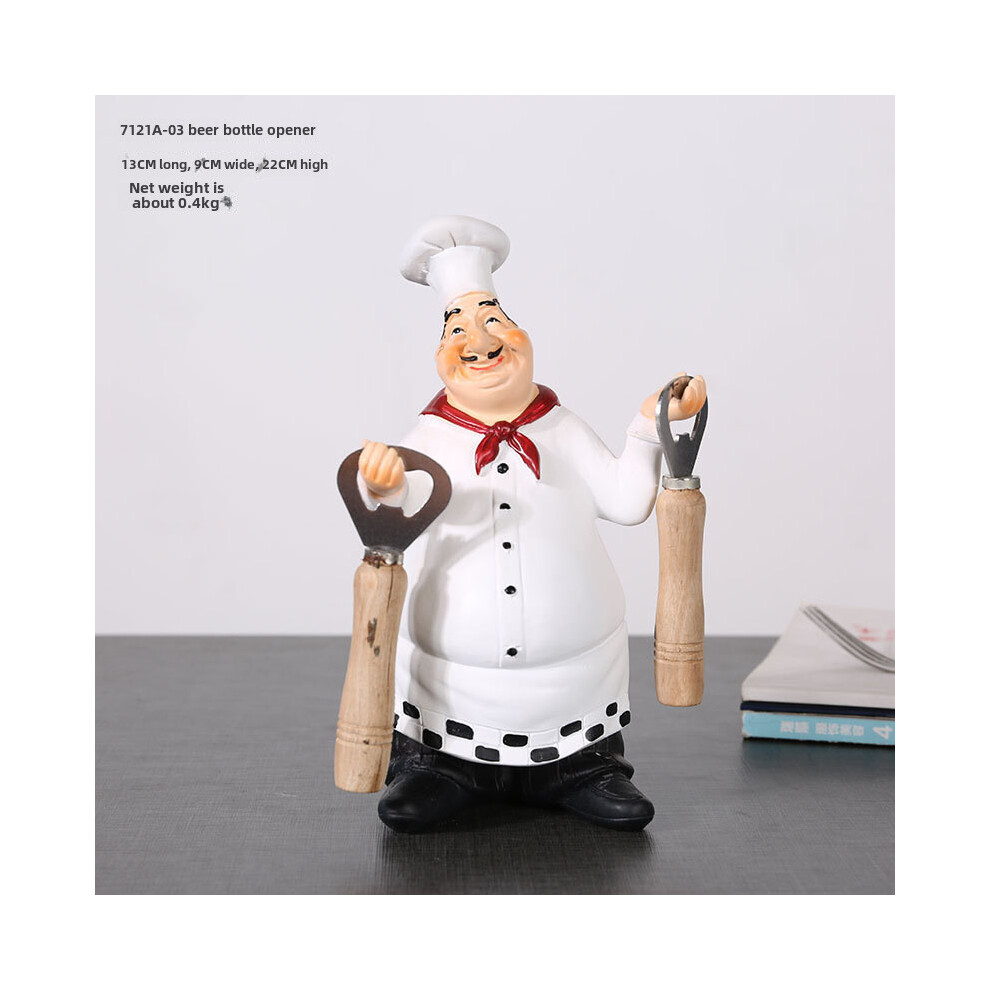 (StyleU) Resin Figurine Chef For Living Room Cake Shop Decoration Gifts For Students-image-OPC-PGXCCK2-NEW