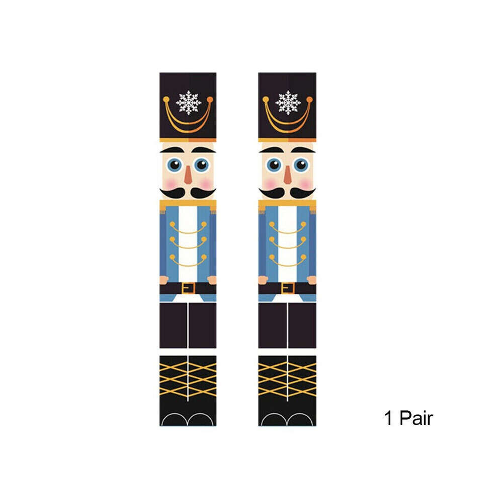 (1 Pair) Nutcracker Decorations Christmas Welcome Sign Banner Flag Wall Door Hanging-image-OPC-PGXCGDP-NEW