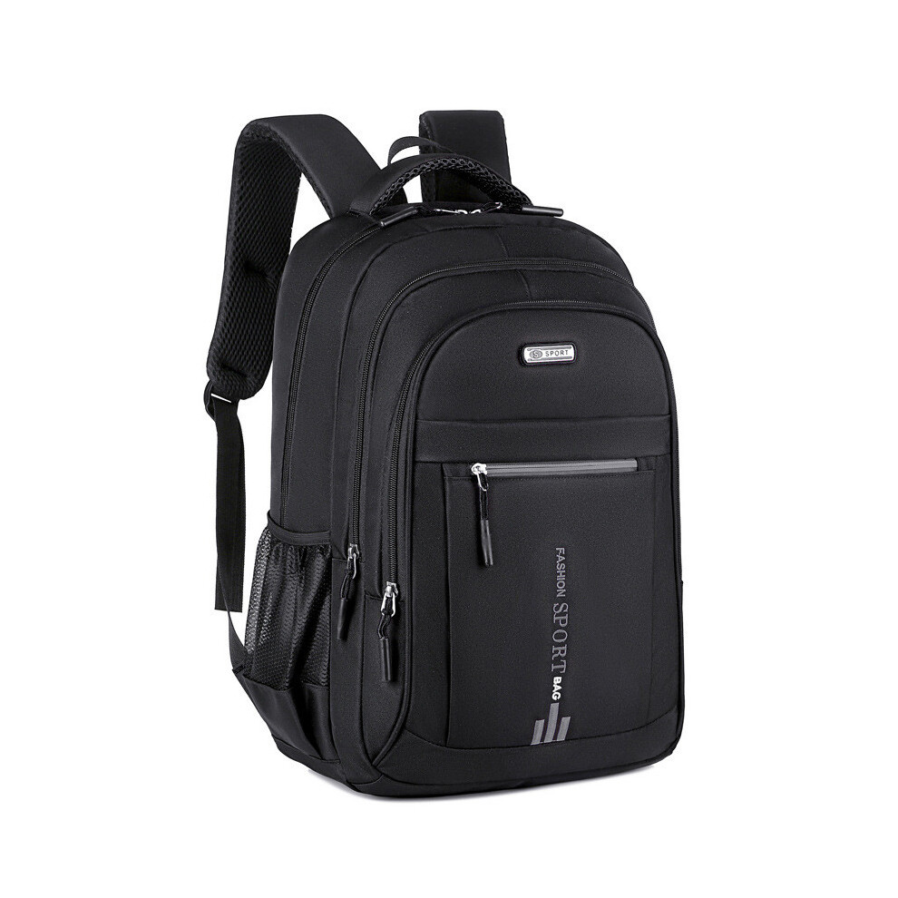(Black) Business Backpack Large Capacity Leisure Computer Bag Schoolbag Stylish Travel Black