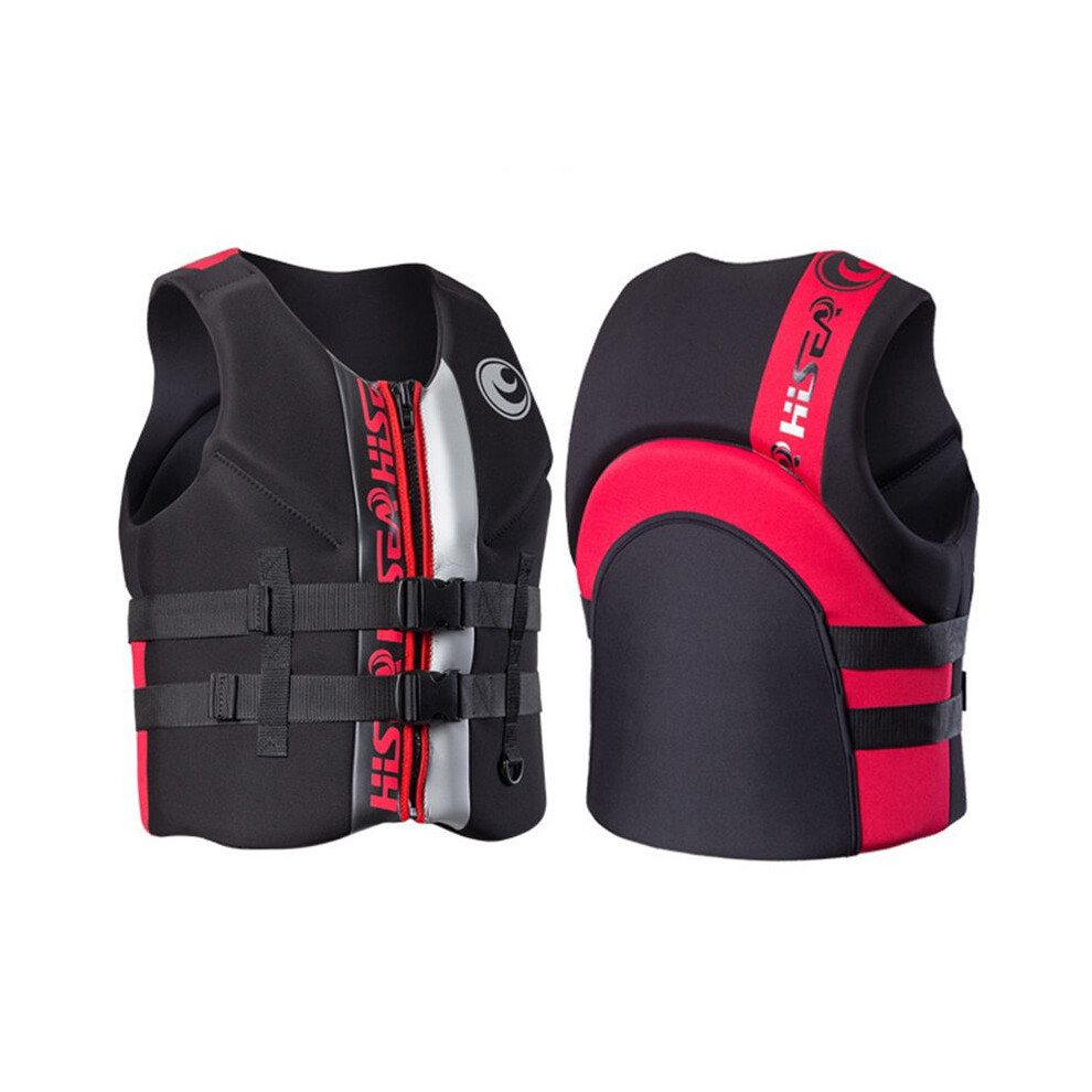 (, L) Adult Jacket Life Drifting Swimming Boating Fishing Kayak Jetski Life Surf Vest Black