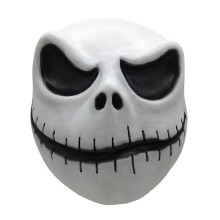 (Closed Mouth) Before The Nightmare Christmas Jack Skellington Latex Mask Costume Cospaly Adult