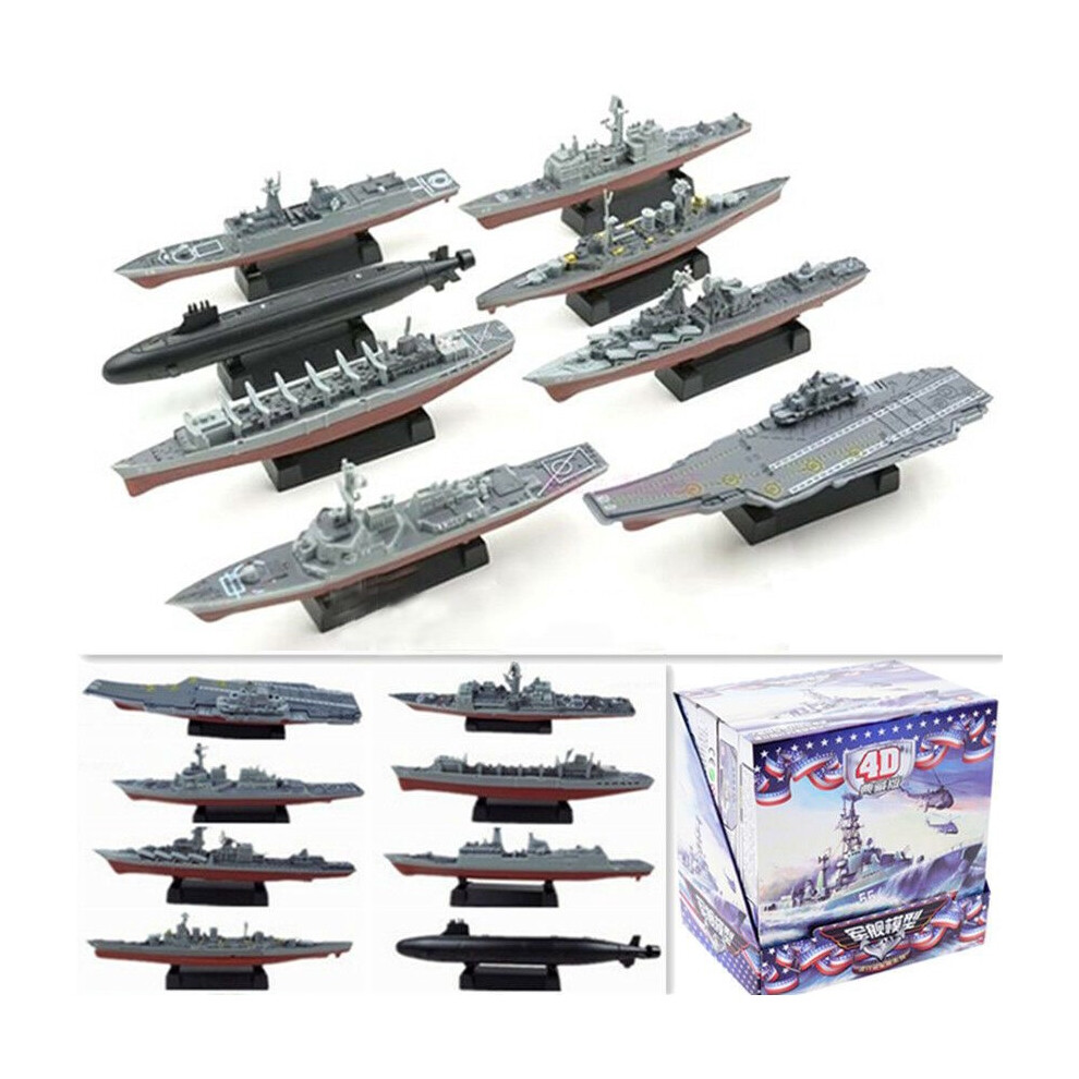 Assembled Battleship 4d Warship Model Modern Class Aircraft Toy Carrier Military