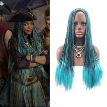 2 Uma Descendants Halloween Cosplay Wig Braided Synthetic Costume Women For Wigs