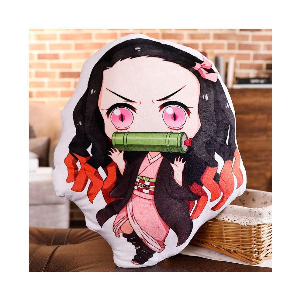 (Girl-35cm) Anime Slayer Demon Kimetsu No Yaiba Kamado Nezuko Plush Doll Pillow Toy Stuffed-image-OPC-PGXCT5F-NEW