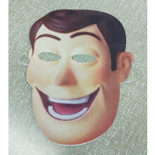(Kids Woody-Mask) Story Toy 4 Woody Tsui Mask Hat Sacrf Shoulder Bags Costume Cosplay Accessories
