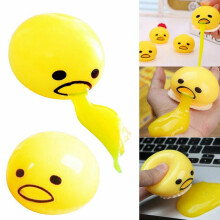 Egg Squishy Puking Yolk Stress Ball With Yellow Goop Relieve Stress Toys Funny