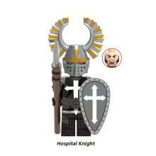 (Hospital Knight) Knight Middle Ages Priest Action Figure Mini Building Block Puzzle Toy Kids Gift