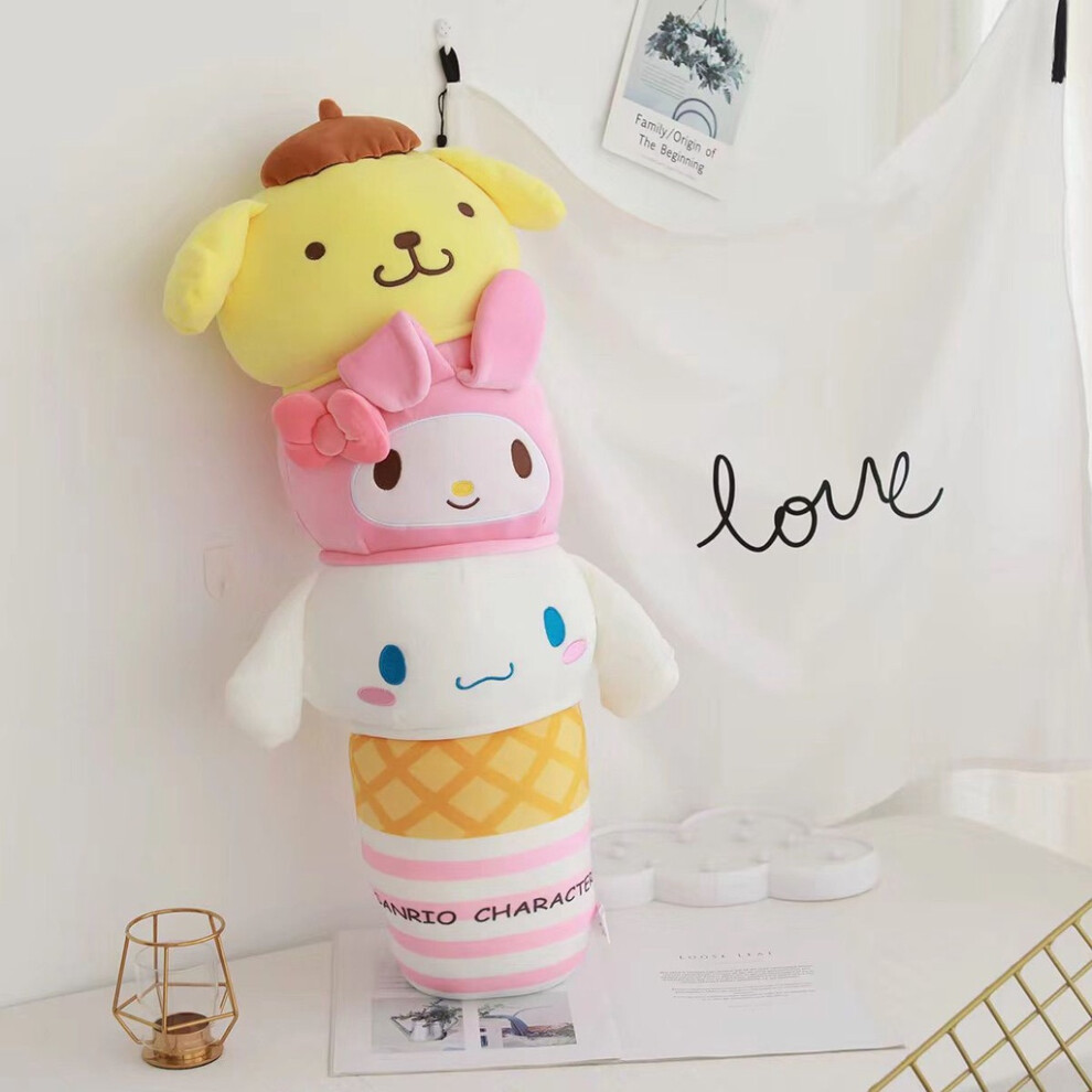(Icecream) Long Pillow Cat Sanrio Melody Plush Toy Cartoon Dog Girlfriend Kids Gift-image-OPC-PGXCWXG-NEW