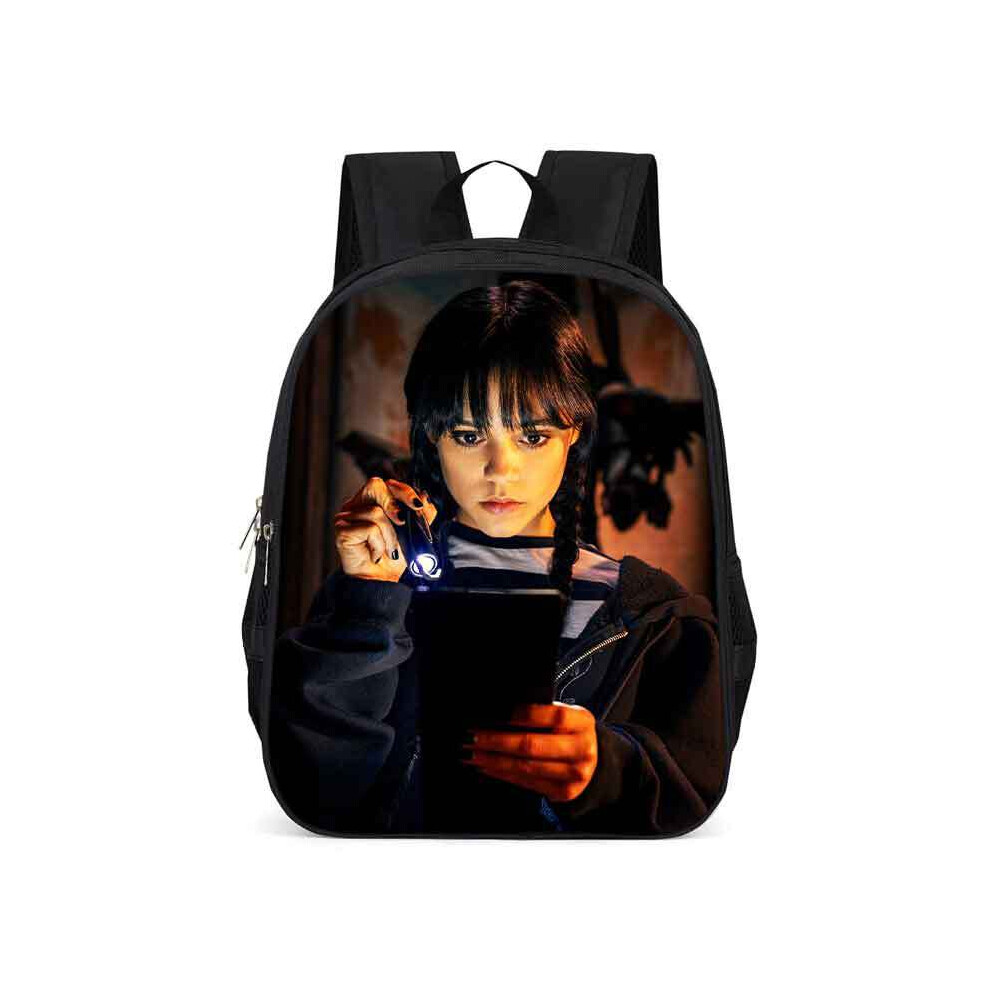 (Light) The Wednesday Adams Family Backpack Large Capacity Schoolbag Travel Bag Gift Kid