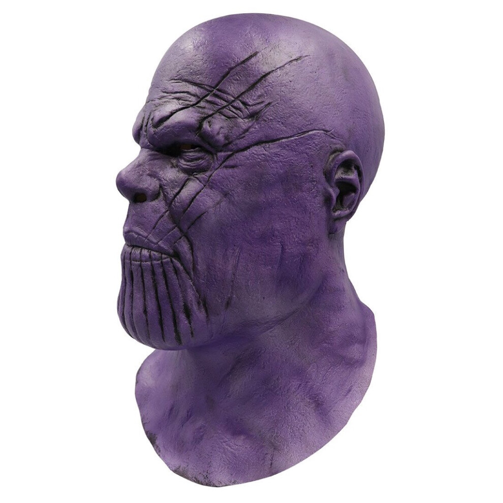 Endgame Avengers 4 Thanos Upgrades Cosplay Mask Props Latex Full Face Helmet