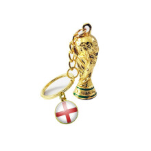 (England) Cup Keychain World Football Keyring National Flag Sport Christmas Gift Fan