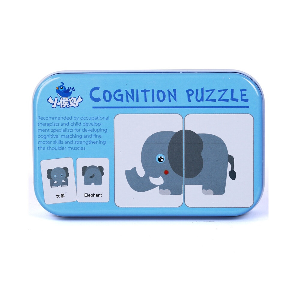 (Animal-32pcs) English Learn Baby Pair Puzzle Montessori Cognitive Card Infant Toys Educational-image-OPC-PGXD65H-NEW