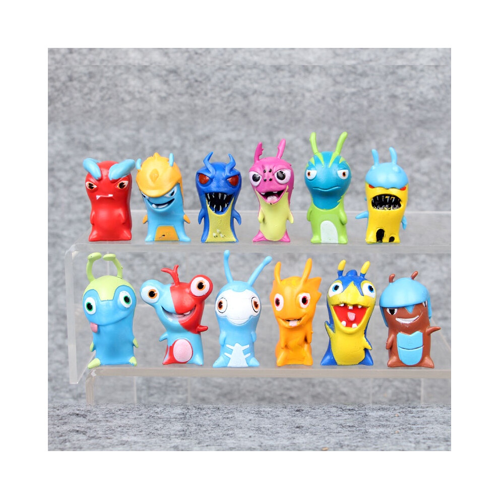 24pcs Lot Slugterra Action Figures Pvc Toys Burpy Bludgeon Gift Slugs Kids