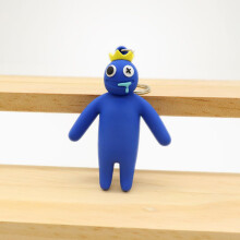 (Blue) Roblox Friends Rainbow Blue Keychain Cartoon Bag Pendant Toy Gifts Xmas Kids