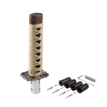 (Gold Black) Universal Samurai Sword Gear Shift Knob Shifter Katana Metal 15cm Jdm Blackred