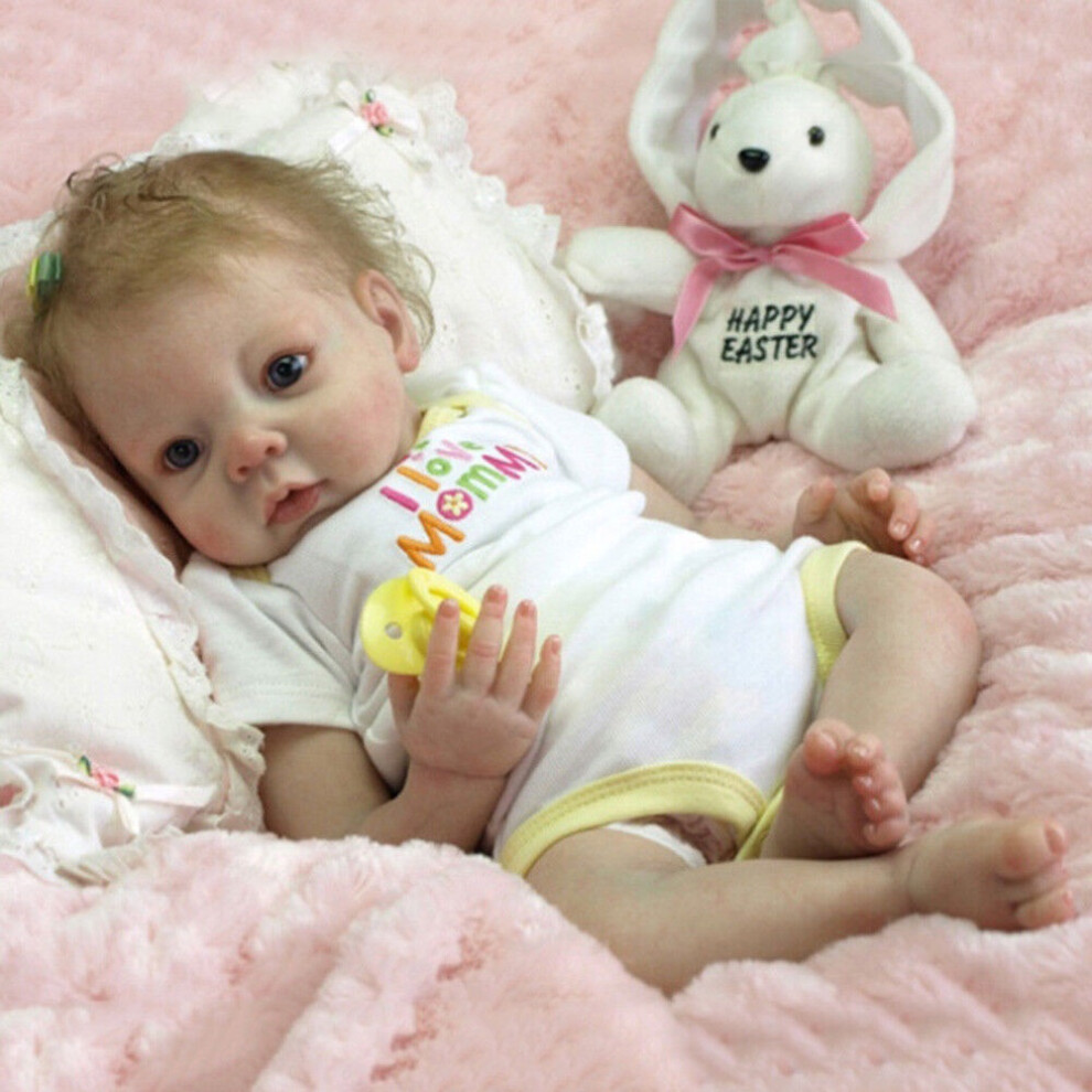 Lifelike Handmade Silicone Vinyl Reborn Baby Doll Full Body Kids Gifts