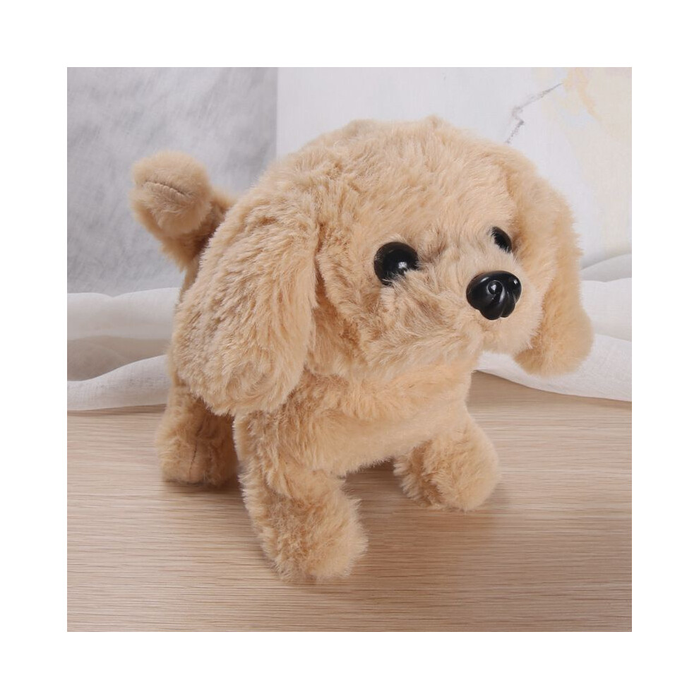 (Labrador) Electronic Puppy Dog Plush Toy Interactive Doll Walk Bark Tail Waggle Gifts Kids