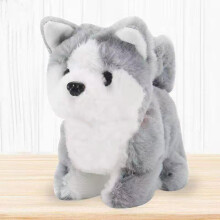 (Husky) Electronic Puppy Dog Plush Toy Interactive Doll Walk Bark Tail Waggle Gifts Kids