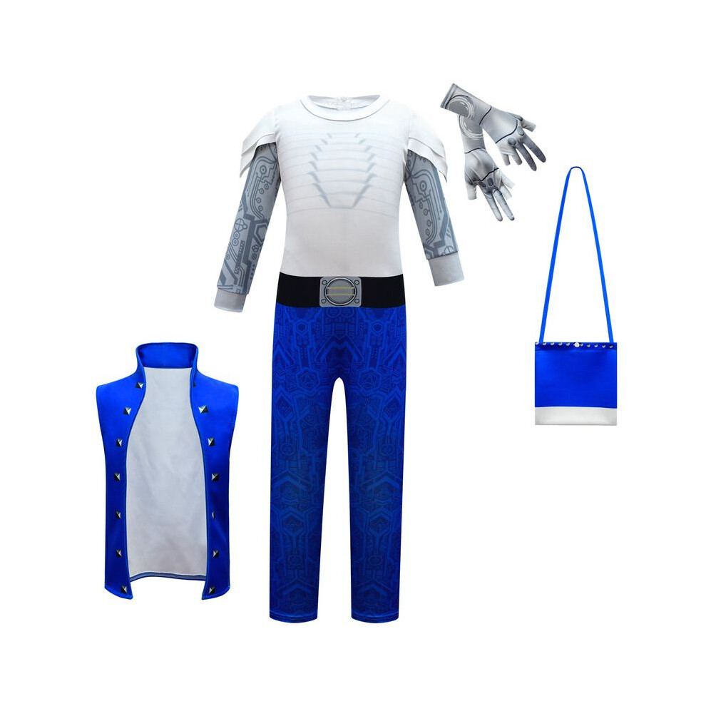 (150Cm) Zombie 3 Alien Cosplay Costume For Kids Jumpsuit Halloween Play Carnival Role Not,Specified