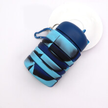 (Blue, 240ML-500ML) Smiggle Folding Water Bottle Portable Leak Proof Buckle With Mountaineering