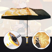 (Zenitsu) Slayer Demon Anime Cosplay Tomioka Tanjirou Zenitsu Umbrella Protect Sun Rain