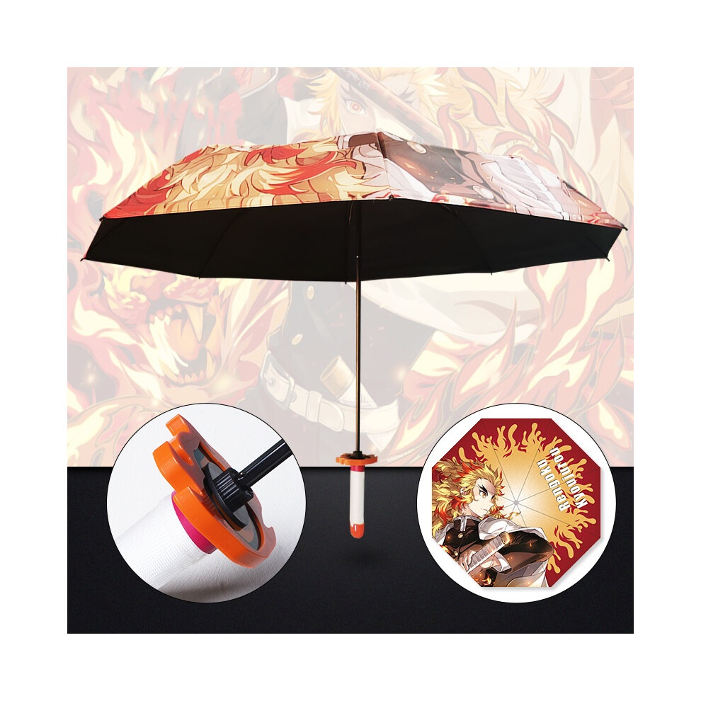 (Kyoujurou) Slayer Demon Anime Cosplay Tomioka Tanjirou Zenitsu Umbrella Protect Sun Rain