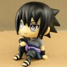(Sasuke) Cartoon Naruto Doll Pvc Q Version Uzumaki Naruto Room Cute Decoration Cartoon