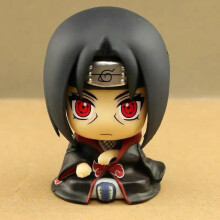 (Itachi) Cartoon Naruto Doll Pvc Q Version Uzumaki Naruto Room Cute Decoration Cartoon